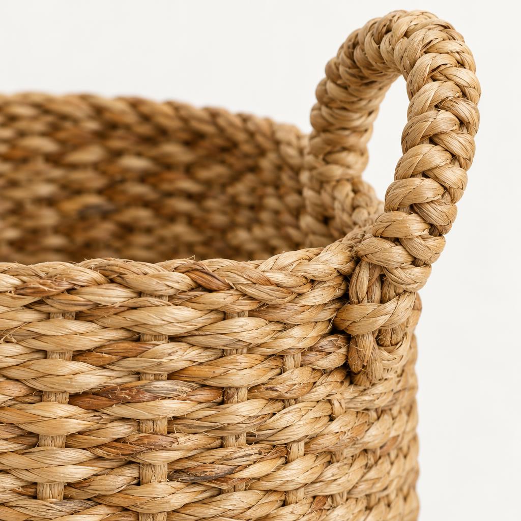 Round Seagrass Storage Basket with Handles, 30 cm – view 3